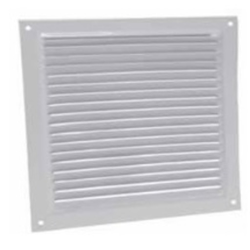 REJILLA PLANA ACERO COLOR BLANCO 20x20 MEVAL